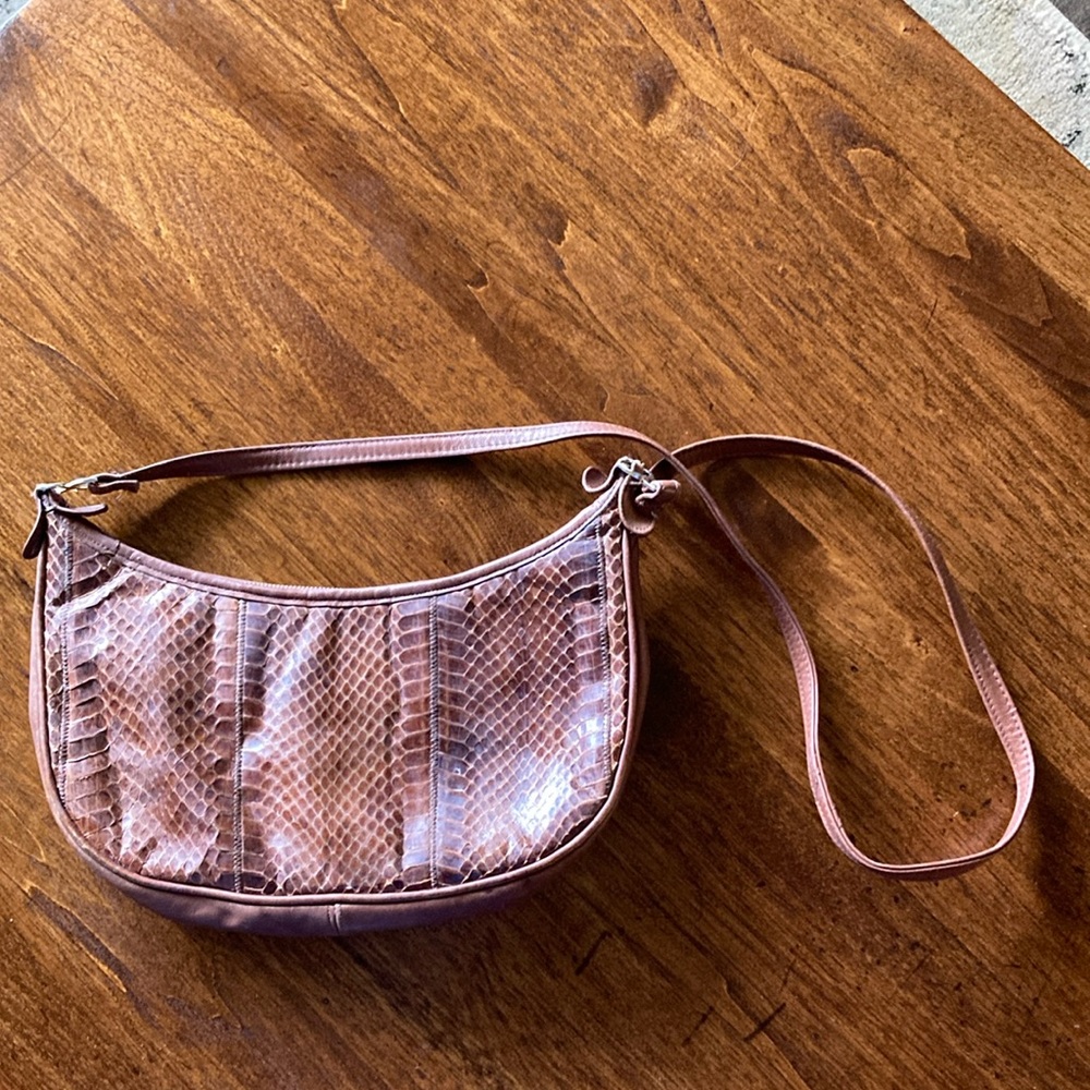 Vintage reptile skin palizzio bag